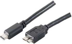 SHIVERPEAKS BASIC-S USB 3.0 Kabel, C-Stecker - B-Stecker 1,8 m, 3.1 C-Stecker - 3.0 Micro B-Stecker,
