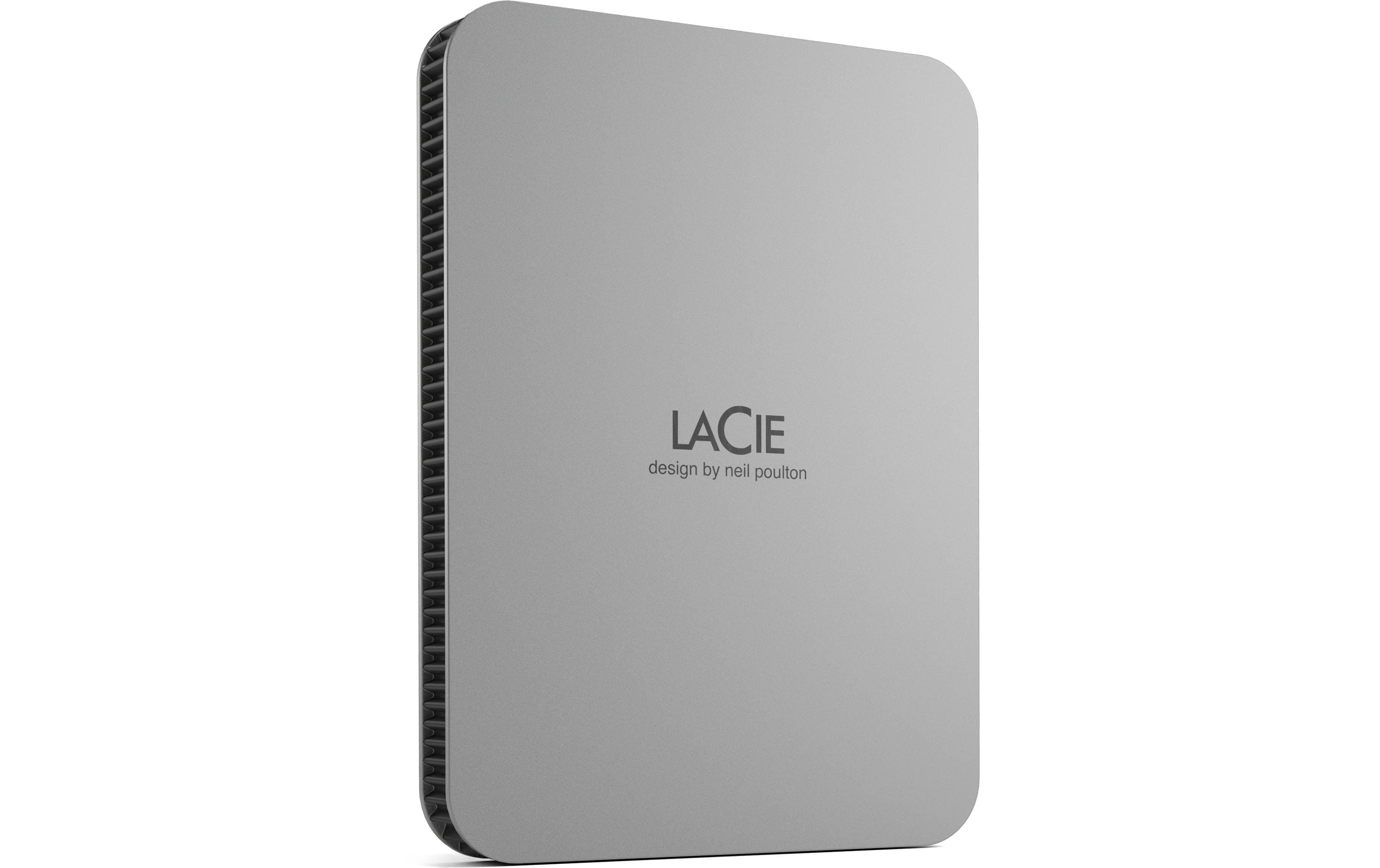 LaCie Mobile Drive Externe Festplatte 1 TB 2,5" USB-C Moon Silver