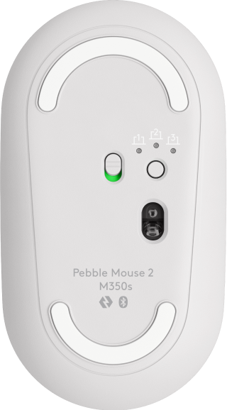 Logitech Pebble 2 Combo Tastatur Maus enthalten RF Wireless + Bluetooth AZERTY Französisch Weiß (920-012210)