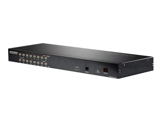 ATEN ALTUSEN KH1516A KVM-Switch, 16-fach, CAT5, USB/PS/2, VGA, Rack-montierbar, Schwarz
