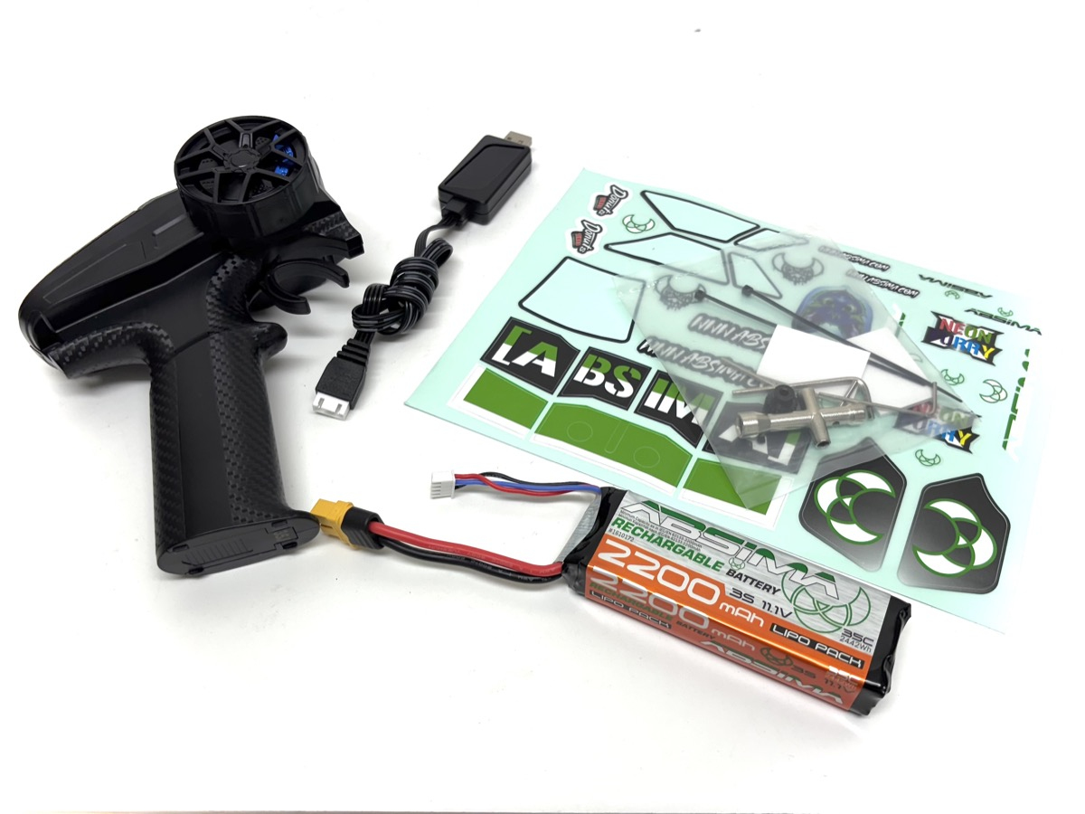 Absima RC Buggy Neon Furry 1:12 4WD Brushless RTR 2,4 GHz 2200 mAh Grün