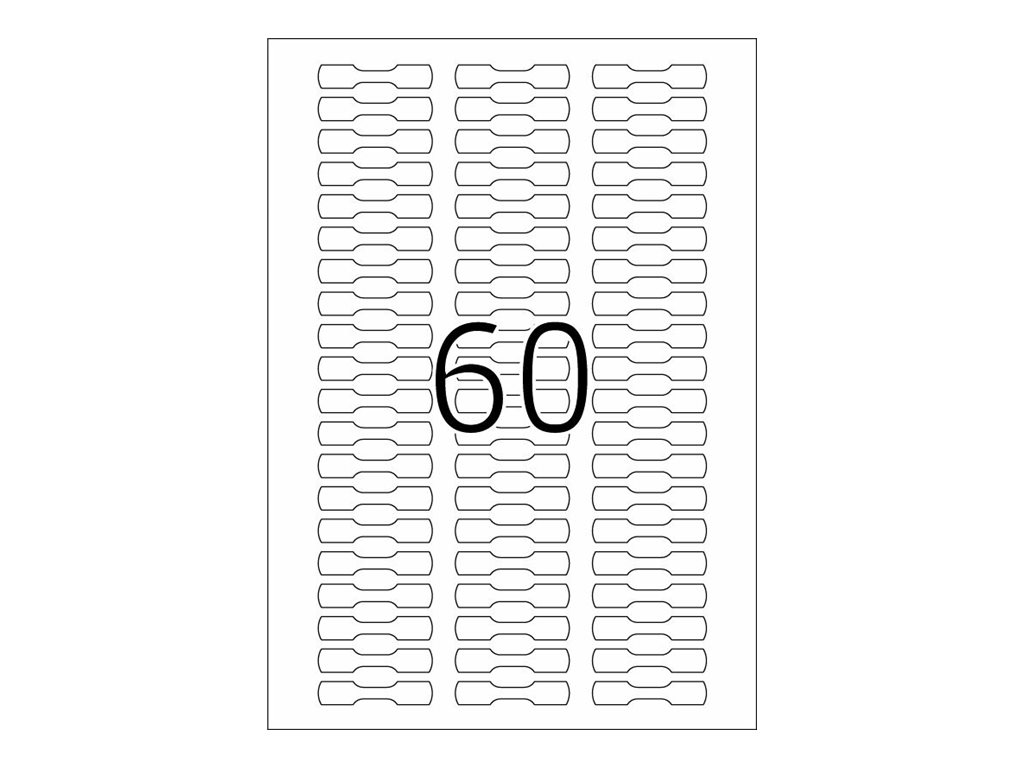 HERMA Special 5116 Ringetiketten 49 x 10 mm Weiß