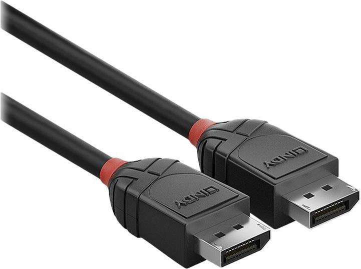 Lindy Black Line DisplayPort 1.2 Kabel 1 m Schwarz