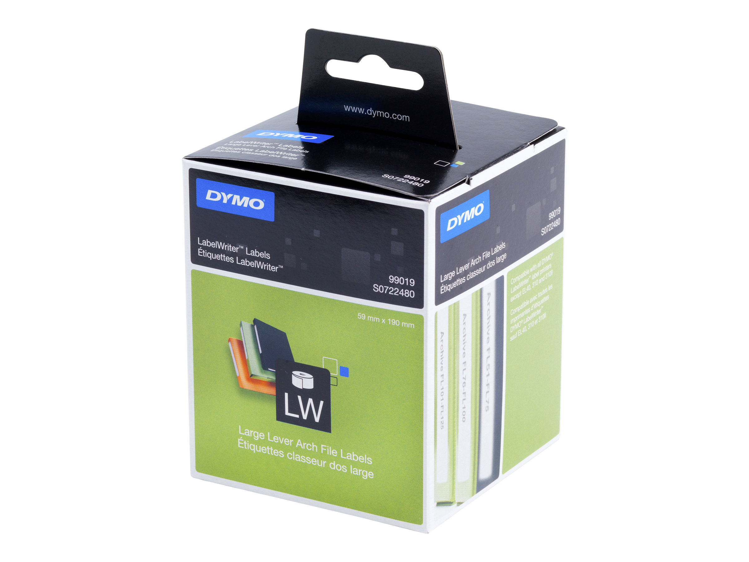 DYMO LabelWriter LAF Labels Large 59 x 190 mm Weiß