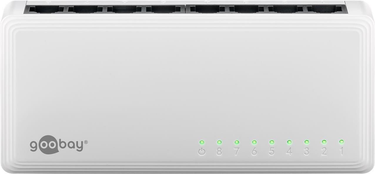 Goobay 8-Port Gigabit Ethernet Netzwerk-Switch (64564)