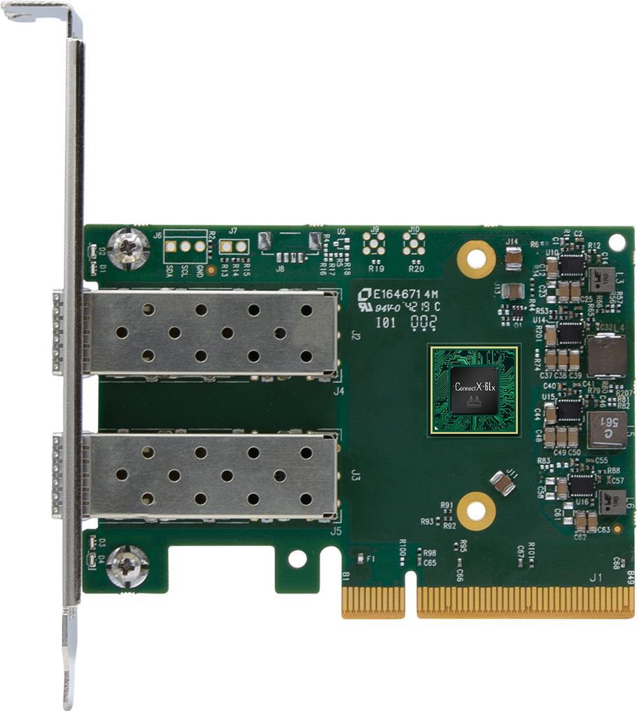 LENOVO ISG ThinkSystem Mellanox ConnectX-6 Lx 10/25GbE SFP28 2-port PCIe Ethernet Adapter (4XC7A62580)