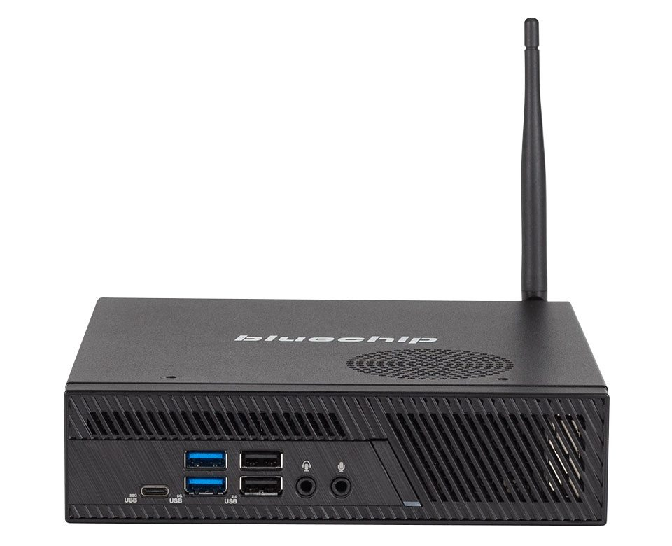 bluechip BUSINESSline S3137 Mini-PC, Intel Core i3-14100, 8 GB RAM, 500 GB SSD, Windows 11 Pro, Schwarz