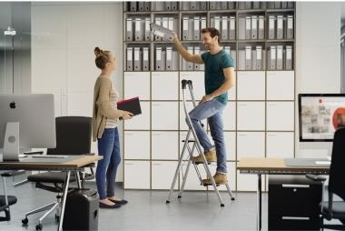 Hailo LivingStep Comfort Plus Stufenleiter 3 Stufen Schwarz