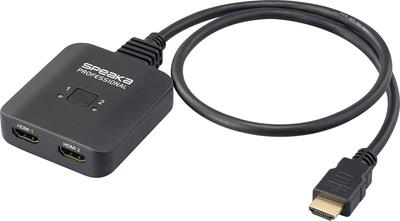 SpeaKa Professional SP-HDMIBS-100 2+1 Port HDMI-Switch bidirektional verwendbar 7680 x 4320 (SP-13456272)