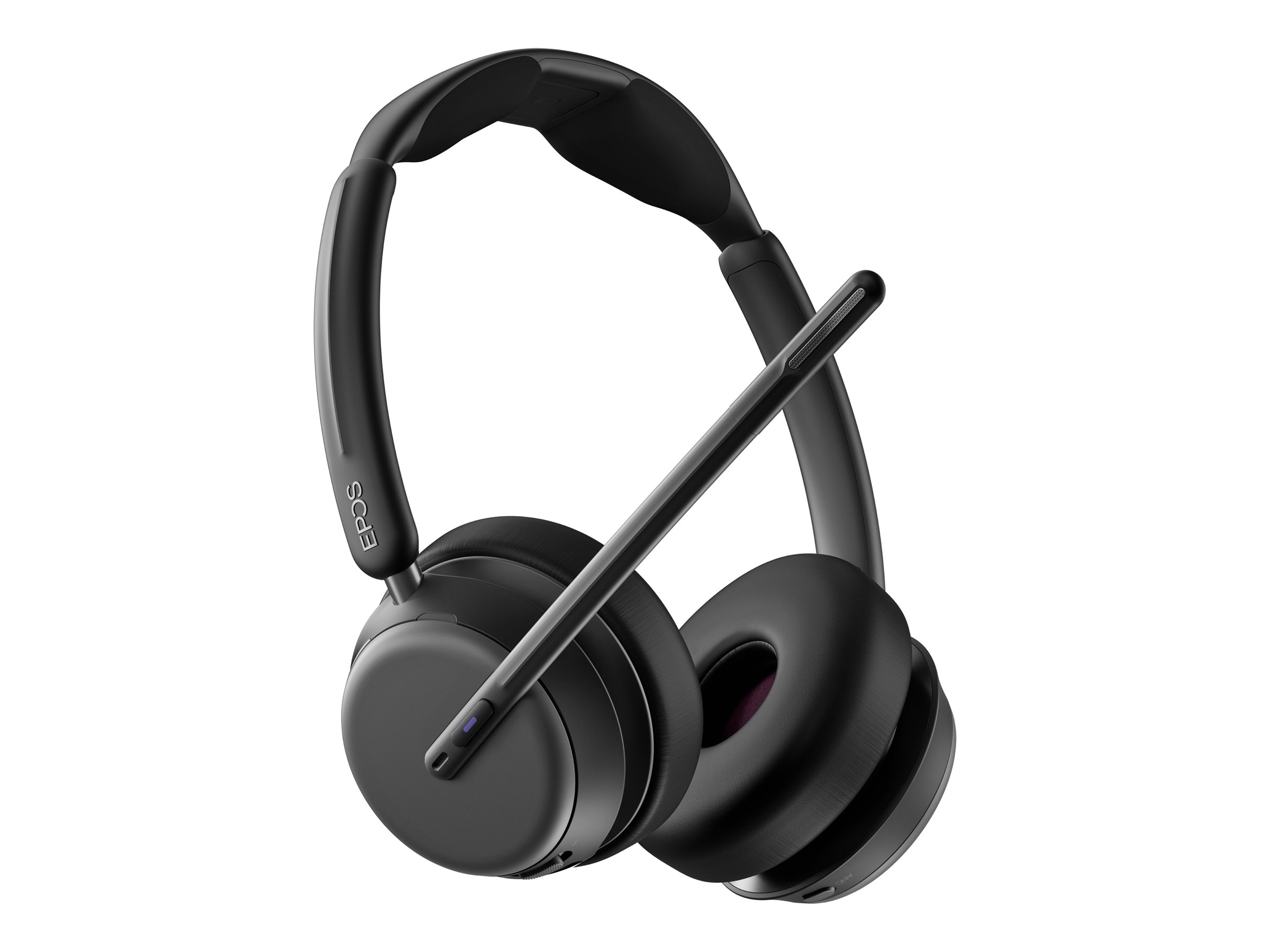 EPOS IMPACT 1061T ANC Stereo Bluetooth Headset mit ANC und Ladestation Schwarz