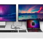 HyperDrive Duel HDMI 10-in1 Travel Dock for M1 MacBook (silicon Motion) (HDM1H-GL)