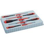 Bahco Ergo Elektriker Schraubendreher-Set 5teilig Schlitz, Kreuzschlitz Pozidriv (BE-9882S)