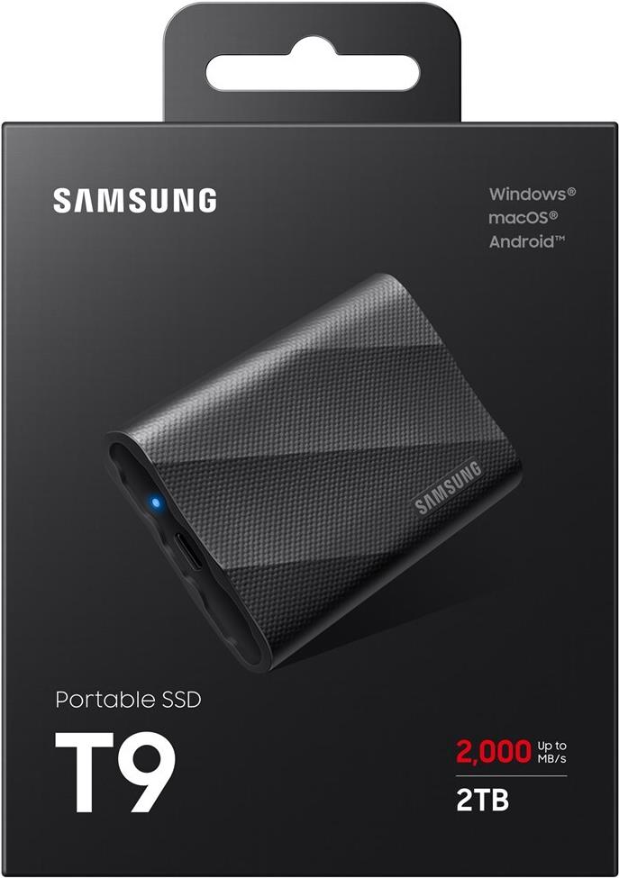 Samsung T9 MU-PG2T0B 2 TB SSD USB 3.2 Gen 2x2 Schwarz