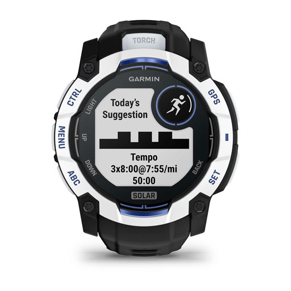 Garmin Instinct 3 Solar GPS Smartwatch 50 mm 1,1" MIP Touchscreen Weiß