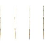 kangaro Borstenpinsel, flach, Größe 14, unlackiertes Holz Lyoner-Pinsel aus weichem Schweinehaar, Aluminiumhülse, - 1 Stück (K-840314)