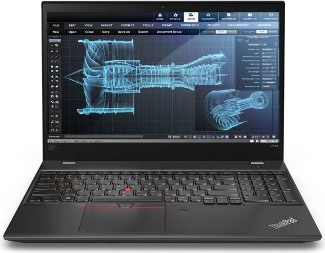 Lenovo ThinkPad P52s 1.80GHz i7-8550U 15.6" 3840 x 2160Pixel Schwarz Mobiler Arbeitsplatz (20LB000JGE)