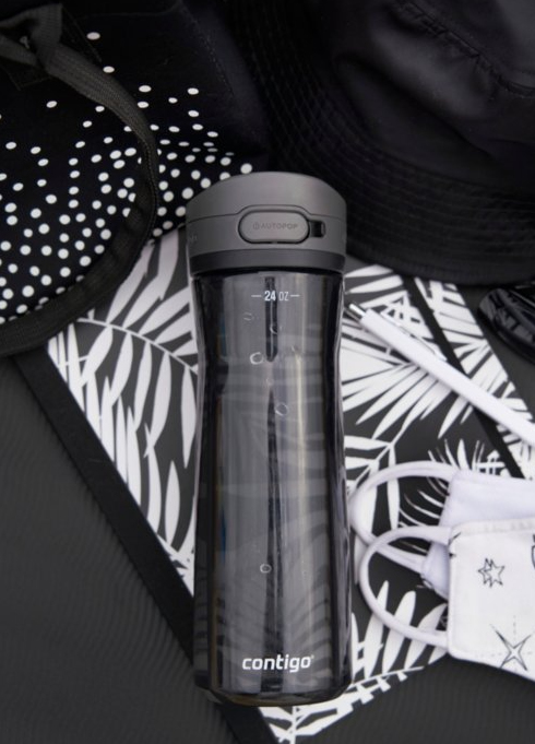 Contigo Jackson 2.0 Trinkflasche 720 ml Tritan Klappdeckel Schwarz