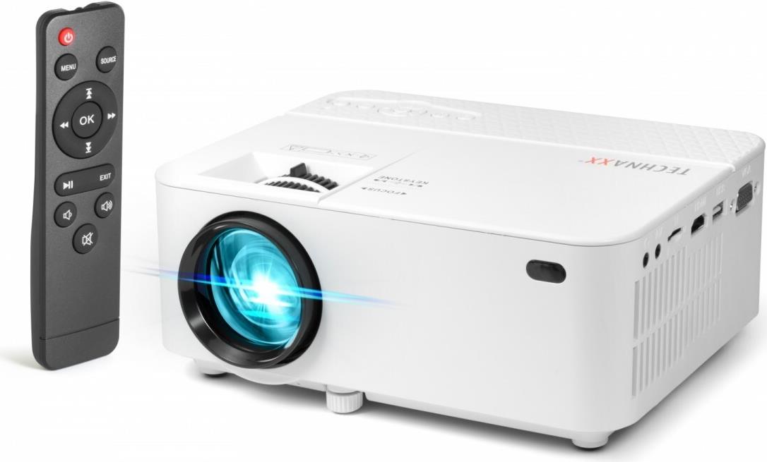 Technaxx TX-113 LCD-Projektor 1800 ANSI Lumen 1080p Tragbar Weiß