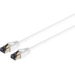 Helos Patchkabel F/FTP Cat 8.1 weiß 10,0m -Twisted Pair, doppelt geschirmt, 4 x 2 x AWG 26 (08-41076)