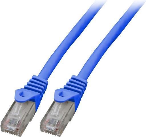 EFB-Elektronik RJ45 Patchkabel Cat.5e U/UTP LSZH CCA AWG24/7 blau 10m Hersteller: EFB Elektronik (K8110BL.10)