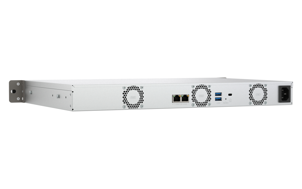 QNAP TS-433EU NAS-Server 4 Schächte 1U Rack 4 GB RAM Schwarz