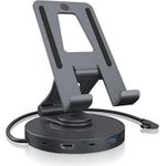 ICY BOX Drehbarer Ständer für Tablet und Smartphone mit DockingStation (IB-TH100-DK)