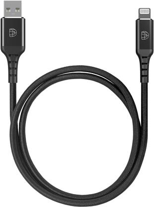 DEQSTER Ladekabel Lightning auf USB-A, 1m, Schwarz, MFI zertifiziert (EDU Verpackung) - - Robustes Nylon Kabel zum Laden und Synchronisieren <br/>- Lightning und USB-A Anschluss<br/>- Apple Mfi Zertifzierung<br/>- schnelle Datenübertragung<br/>- Länge 1m<br/>- Schwarz<br/>- Gewicht: 31g (50-1008625)