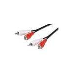 Wentronic Goobay Cinch-Verbindungskabel, 1.5 m - 2x Cinch-Stecker (Audio links/rechts) > 2x Cinch-Stecker (Audio links/rechts) (50028)