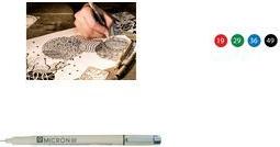 SAKURA Fineliner PIGMA MICRON 02, grün Strichstärke: 0,3 mm, Tinte: permanent, farb-, wasser- und - 1 Stück (XSDK0229)