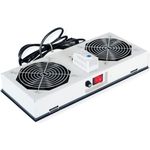 ROLINE Lüftereinheit 2 Lüfter für 19 Wandgehäuse grau (26.21.0019)