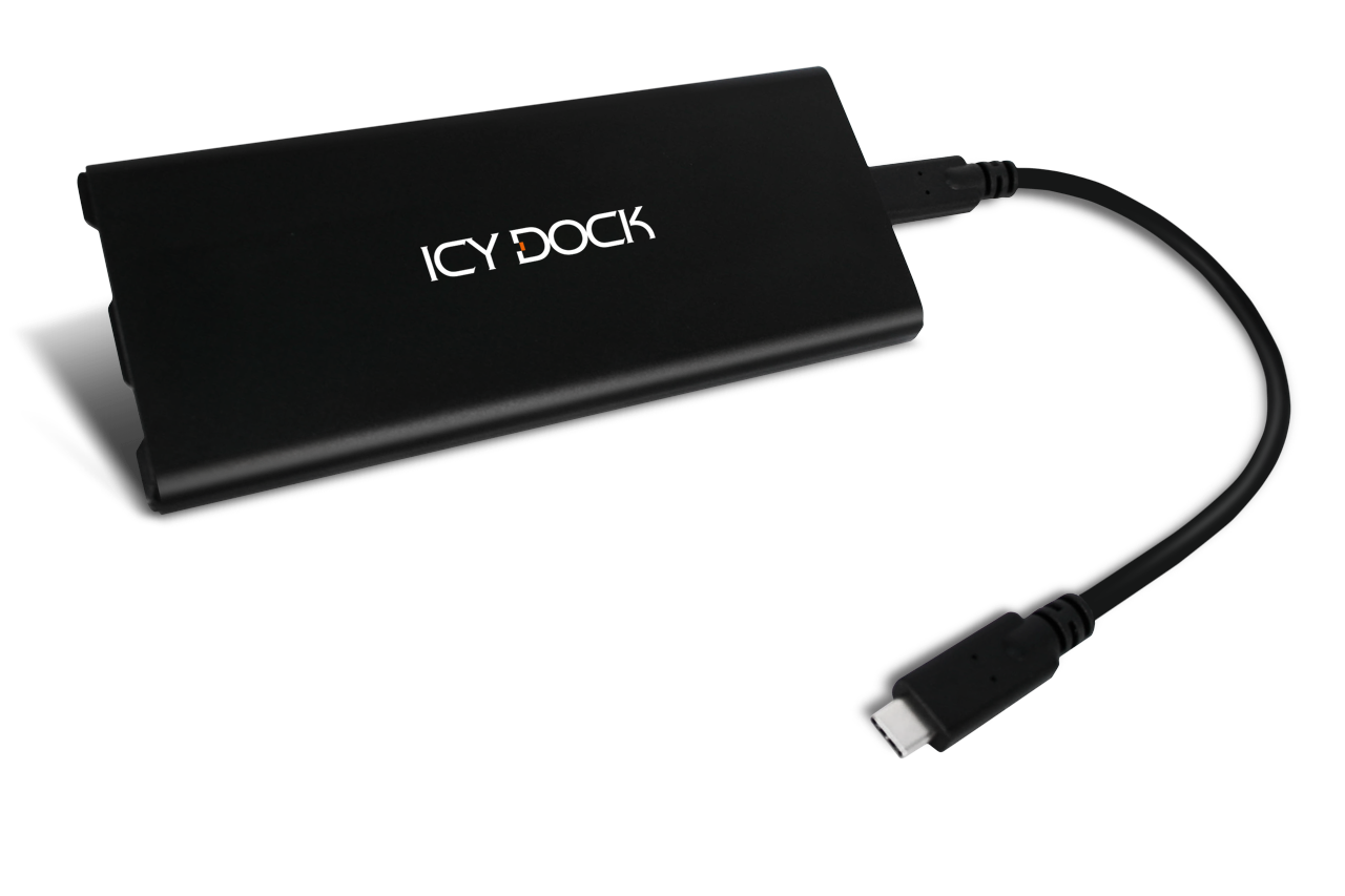 ICY Dock ICYNano MB861U31-1M2B M.2 NVMe SSD-Gehäuse USB 3.2 Gen 2 Schwarz