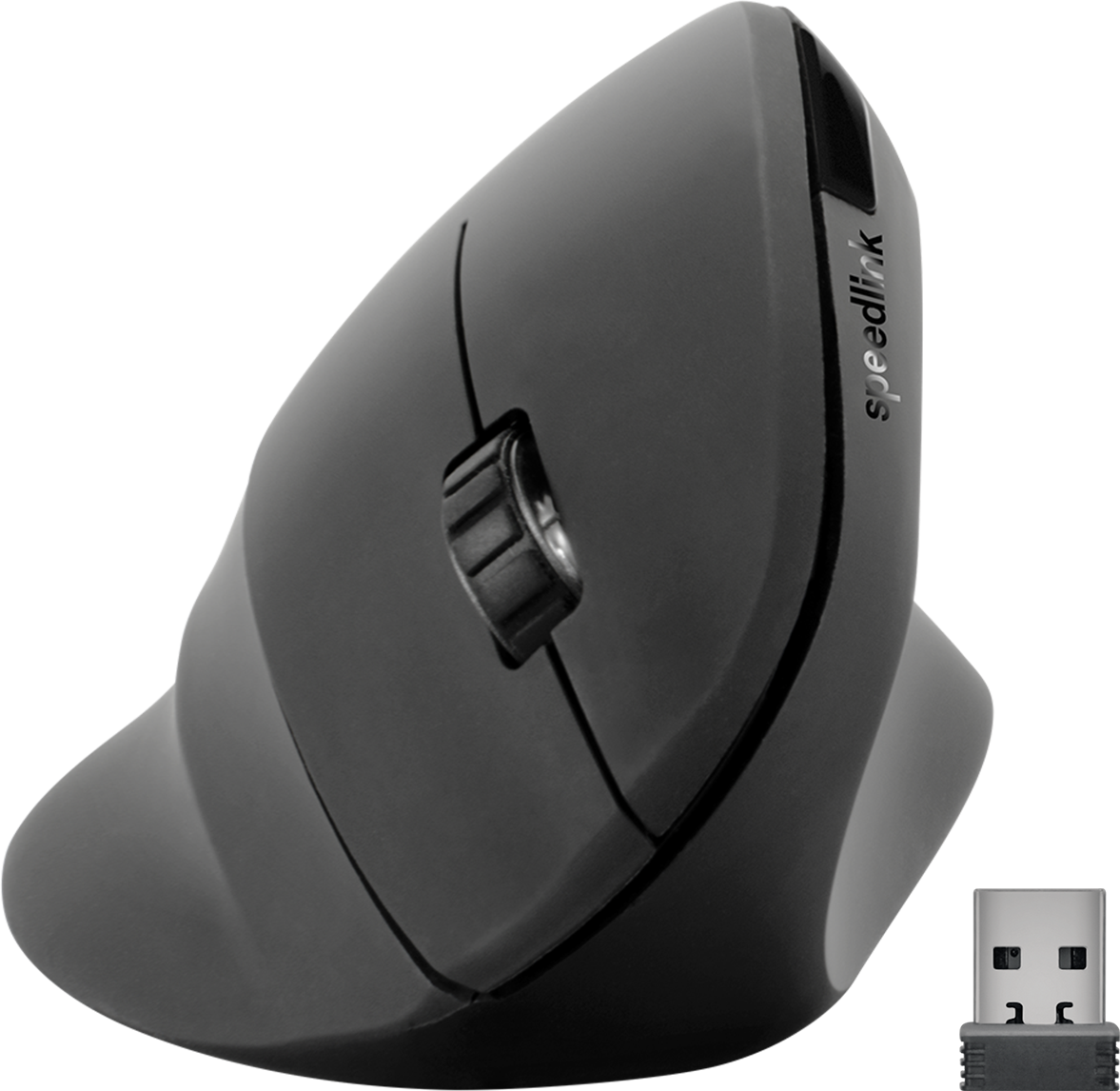 SPEEDLINK PIAVO Ergonomische Vertikale Maus 1600 DPI Rubber Black