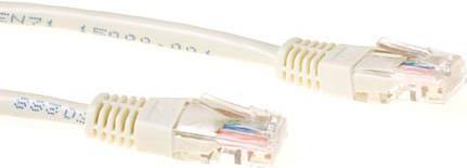 ADVANCED CABLE TECHNOLOGY Ivory 15 meter U/UTP CAT5E patch cable with RJ45 connectors