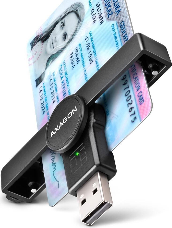 AXAGON CRE-SMPA USB Smart Card PocketReader (CRE-SMPA)