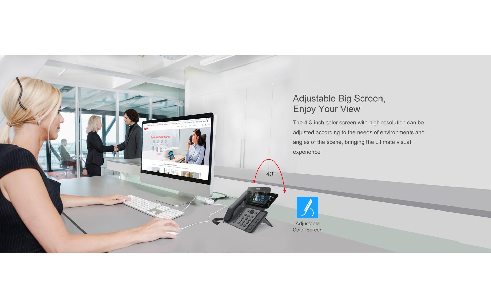 Fanvil V65 VoIP-Telefon Schwarz