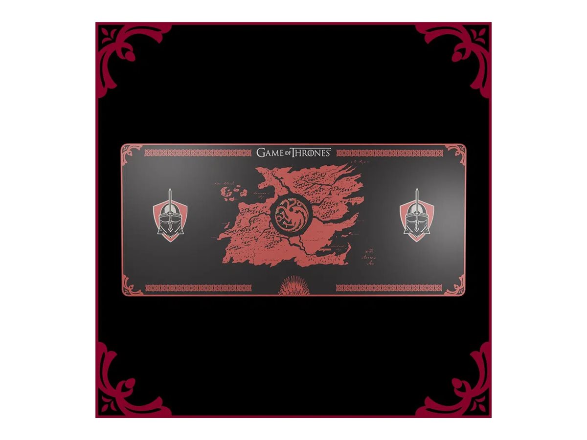 Lexip Game of Thrones Targaryen Edition XXL Gaming-Mauspad Schwarz/Rot