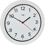 TFA 60.3078.02 Quarz Outdooruhr x Weiß spritzwassergeschützt (60.3078.02)