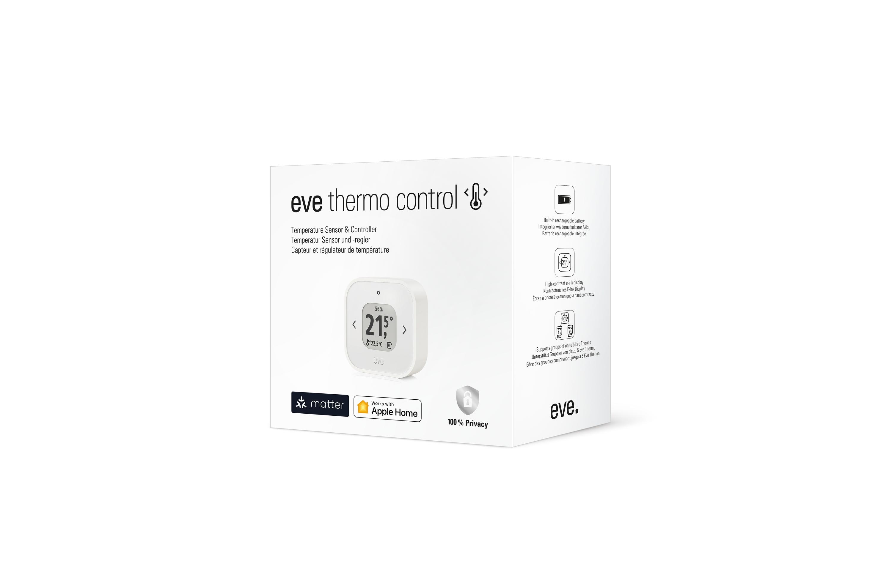 Eve Systems Thermo Control Matter Heizkörperthermostat Matter & Thread