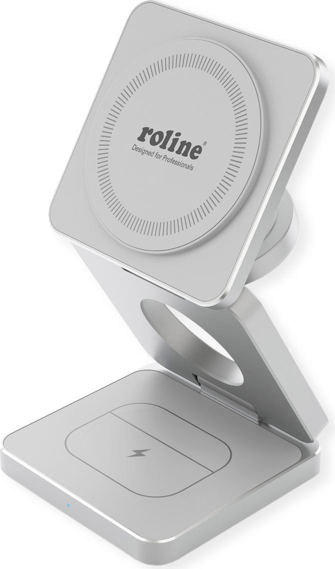 ROLINE 3-in-1-Induktionsladestation faltbar für Apple (19.11.1007)
