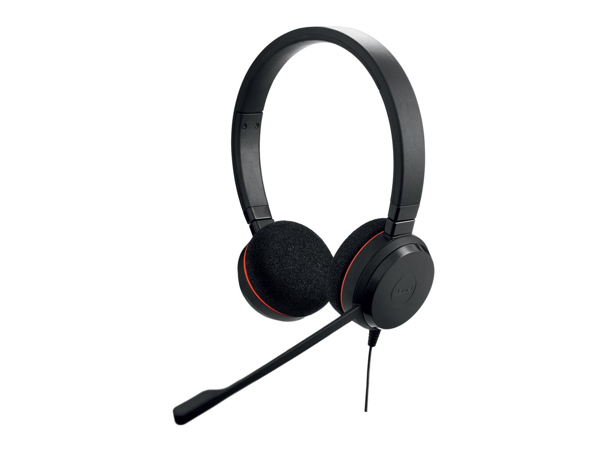 Jabra Evolve 20 MS Stereo On-Ear Headset USB-C USB-A Schwarz
