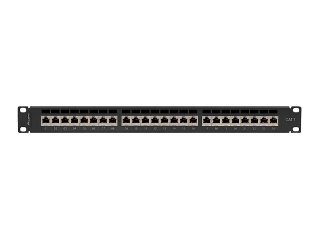 Lanberg PPS7-1024-B Patchpanel 24-Port 1U 19" Cat.7 FTP Schwarz