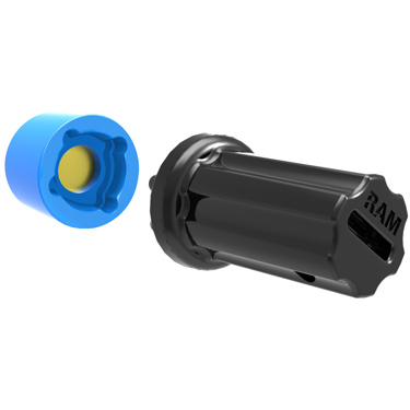 RAM Mounts Pin-Lock Sicherungsmutter (4-Pin) für D-/E-Kugel-Verbindungsarme 5/16"-18 Innengewinde Schwarz