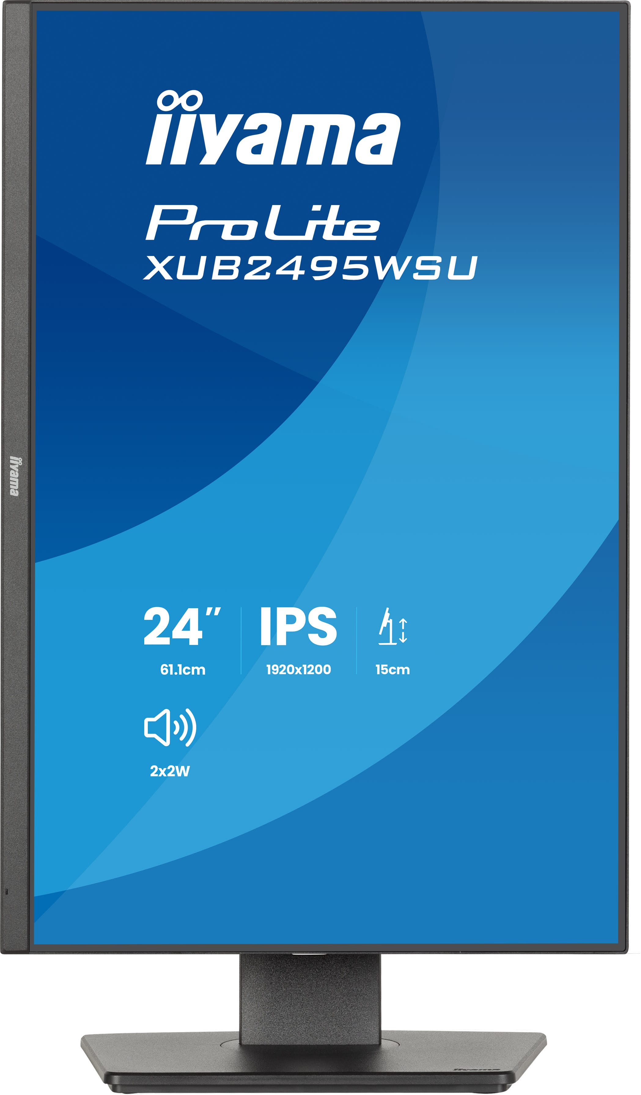 iiyama ProLite XB2495WSU-B1 24" Monitor 1920 x 1200 100 Hz IPS Schwarz