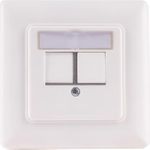 shiverpeaks ®-BASIC-S--Netzwerkdose-Keystone Trägerrahmen, 2-Fach (BS08-10101)