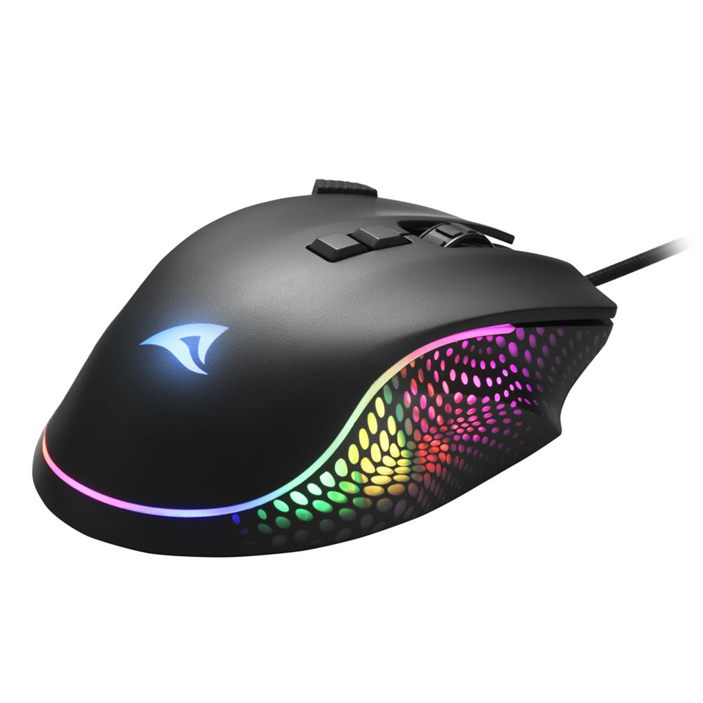 Sharkoon SHARK Force 3 Gaming-Maus 8 Tasten Schwarz