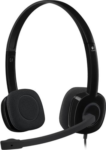 Logitech H150 Stereo Headset Kopfhörer Kabelgebunden Kopfband Büro/Callcenter Schwarz (981-000587)