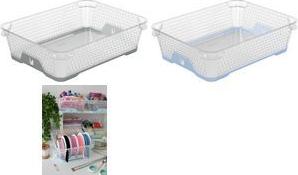 keeeper Stapelkörbchen "jonas", DIN A5, PP, nordic-blue vielseitig einsetzbar, Anti-Rutsch-Gummierung außen, - 1 Stück (1036868000000)