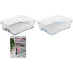 keeeper Stapelkörbchen "jonas", DIN A5, PP, nordic-blue vielseitig einsetzbar, Anti-Rutsch-Gummierung außen, - 1 Stück (1036868000000)