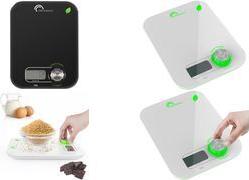 Little balance Kinetische Küchenwaage Kinetic, weiß / grün Kinetic Flower, batterielose Waage, Generierung von Energie - 1 Stück (LB 8198)