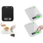 Little balance Kinetische Küchenwaage Kinetic, weiß / grün Kinetic Flower, batterielose Waage, Generierung von Energie - 1 Stück (LB 8198)